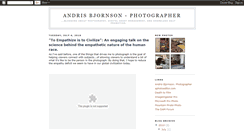 Desktop Screenshot of blog.andrisbjornson.com
